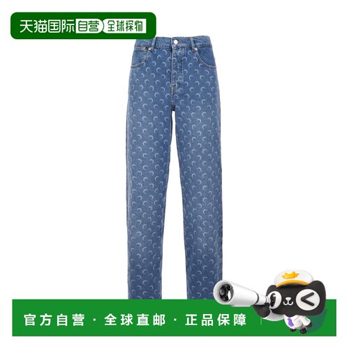 香港直邮Marine Serre 男士 印花牛仔裤 MPA066CCDEN0002