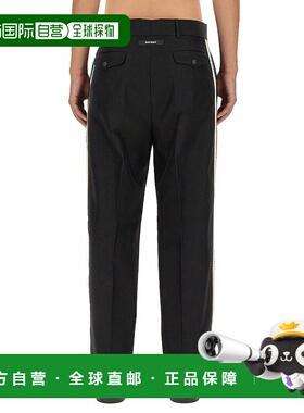 欧洲直邮PALM ANGELS 男士休闲裤PMCA128E23FAB0011003直筒裤