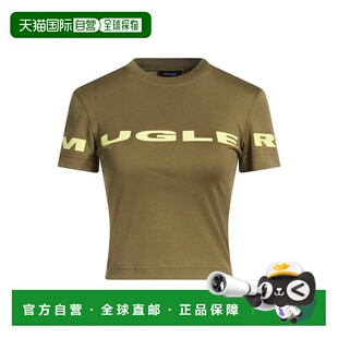 穆勒 舒适时尚 女士 green绿色 T恤 香港直邮Mugler