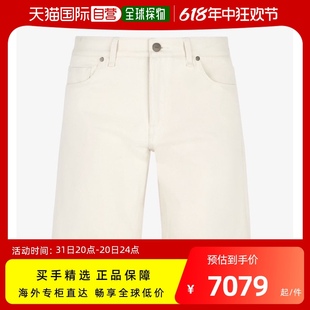 白色简约百搭舒适 夏季 短裤 预售两周Fendi芬迪女士牛仔裤