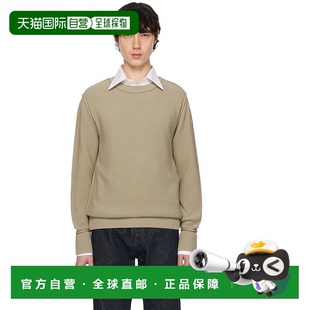 香港直邮Moncler 盟可睐 男士 驼色 Textured Cotton 针织衫 K109