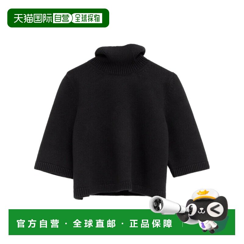 香港直邮Alaia 短款毛衣 AA9G0063K115B高领