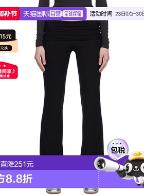 1h可退 香港直邮SKIMS 女士 黑色 Soft Lounge Foldover 紧身裤 A