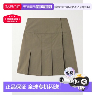 1h可退 Our Legacy 女士 Girdle 褶裥棉混纺迷你裹裙 W42