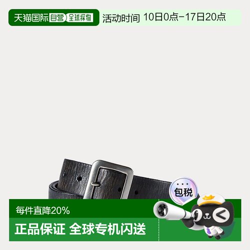 自营RALPH LAUREN拉夫劳伦RLL手工鞣制复古休闲简约裤子皮带腰带