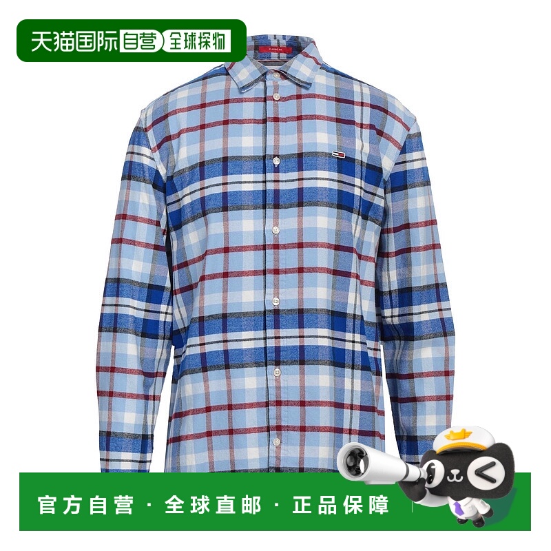 1h可退 香港直邮Tommy Hilfiger 汤米 希尔费格 男士 格纹衬衫