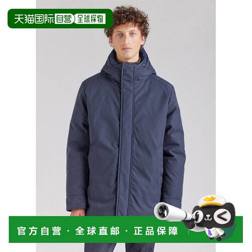 自营欧洲直邮Pyrenex BALME 男士派克大衣外套 羽绒海军蓝