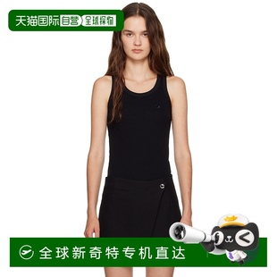 COPJS12F5033针织 1h可退 香港直邮Coperni 女士 黑色徽标背心