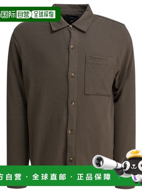 1h可退 香港直邮VINCE 男士 棉质绒面革衬衫式夹克 M010729943A25