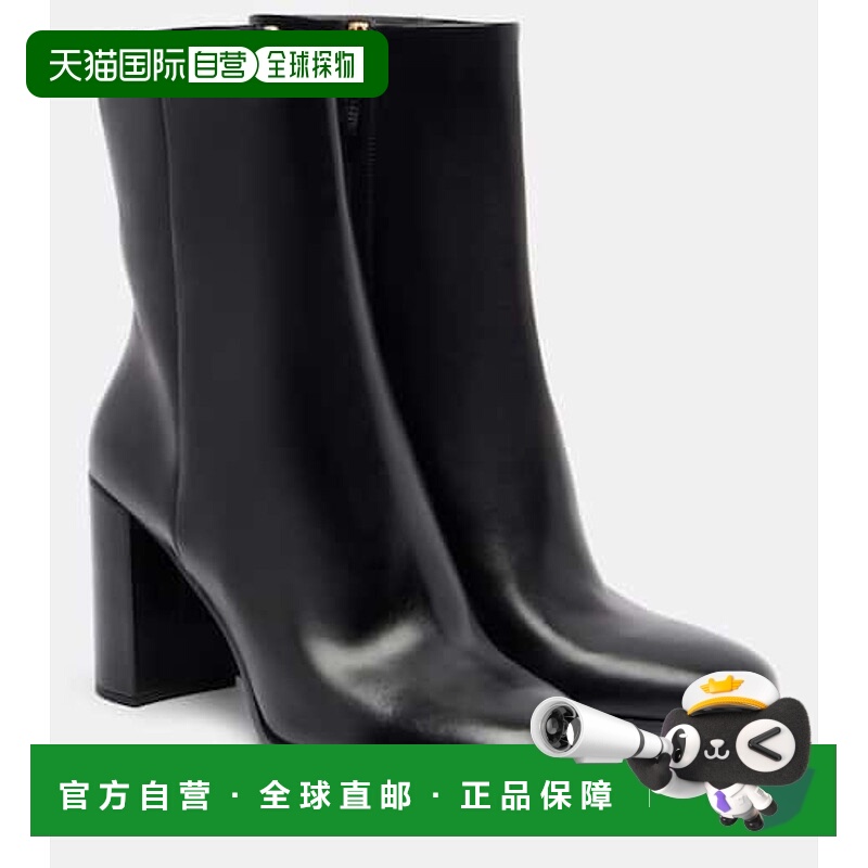 1h可退 香港直邮Prada 普拉达 女士 85 皮质短靴 black黑色 舒适
