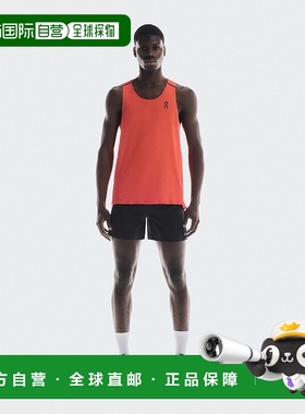 自营欧洲直邮On昂跑 Performance系列男士焰红色再生聚酯纤维反光