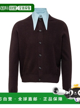 【99新未使用】香港直邮Prada 长袖羊绒针织开衫 UMG26313J6S232