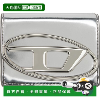 1h可退 香港直邮Diesel 迪赛 女士 银色 1dr Tri Fold Coin Xs Ii