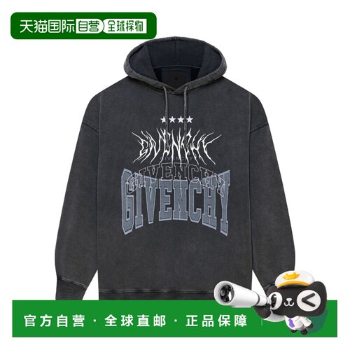 1h可退香港直邮Givenchy 修身连帽卫衣 BMJ0J63Y7X纪梵希