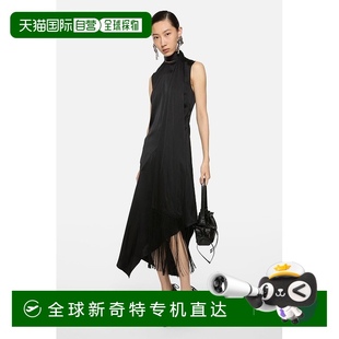歐洲直郵Acne 氨綸連衣裙 FW25女士黑色粘膠纖維 Studios