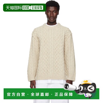 1h可退 香港直邮Moschino 莫斯奇诺 男士 米色 City Escape 毛衣