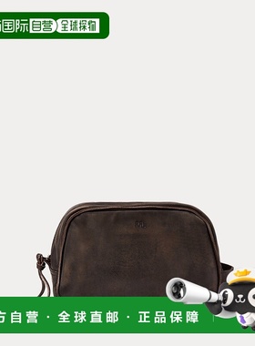 自营欧洲直邮RALPH LAUREN拉夫劳伦RRL皮革旅行盥洗包单肩包