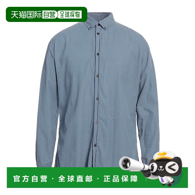 香港直邮Dsquared2 二次方 男士 纯色衬衫 blue蓝色 舒适时尚