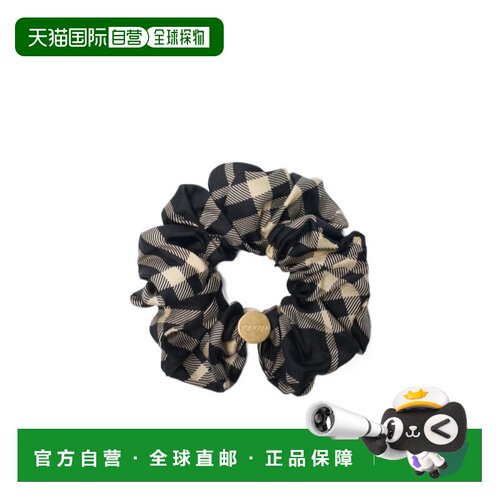 香港直邮Burberry 格纹丝质发圈 81197301真丝发饰发绳