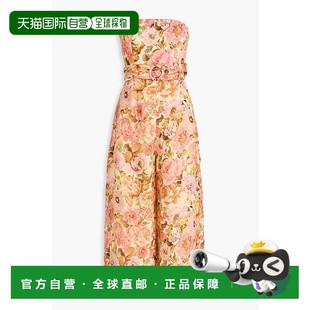 印花亚麻连体裤 1h可退 无肩带短款 女士 1543 香港直邮ZIMMERMANN