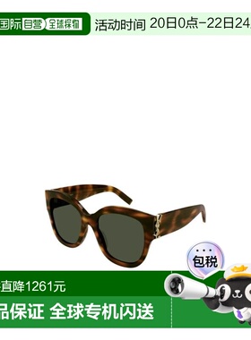 1h可退 香港直邮Saint Laurent 多色徽标太阳镜 SLM95