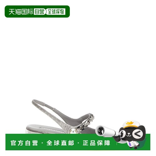 1h可退 香港直邮Miu Miu 缪缪 女士 天鹅绒露跟高跟鞋 5I045EF035