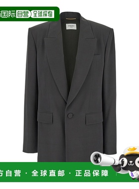 香港直邮Saint Laurent 翻领长袖西装外套 805576Y7I21