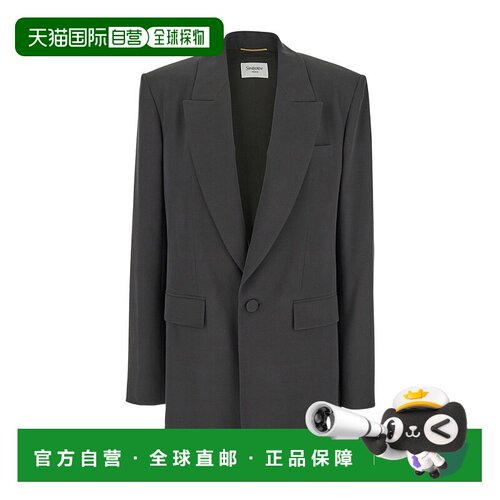 香港直邮Saint Laurent 翻领长袖西装外套 805576Y7I21
