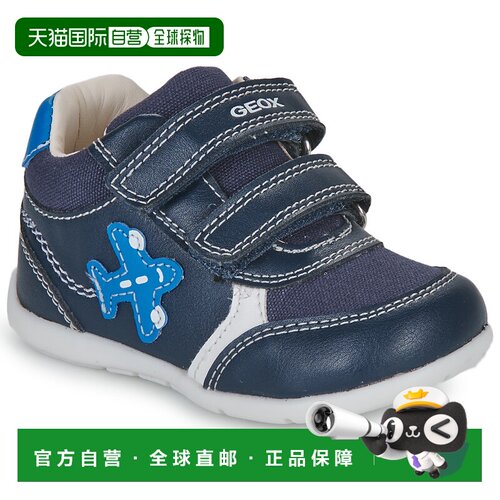 欧洲直邮Geox 男孩鞋 低帮板鞋 海蓝色 春夏 B ELTHAN BOY