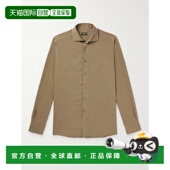 香港直邮zegna 杰尼亚 男士 1h可退 水洗丝绸衬衫 UBX42A5SLF5