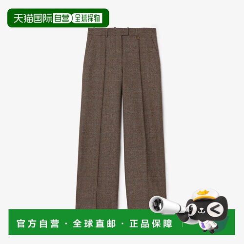 1h可退 欧洲直邮BURBERRY 女士休闲裤 8127796 AW2026 棕色 