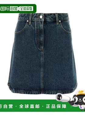 1h可退 香港直邮Givenchy 纪梵希 女士 蓝色褪色牛仔短裙 BW40XT5