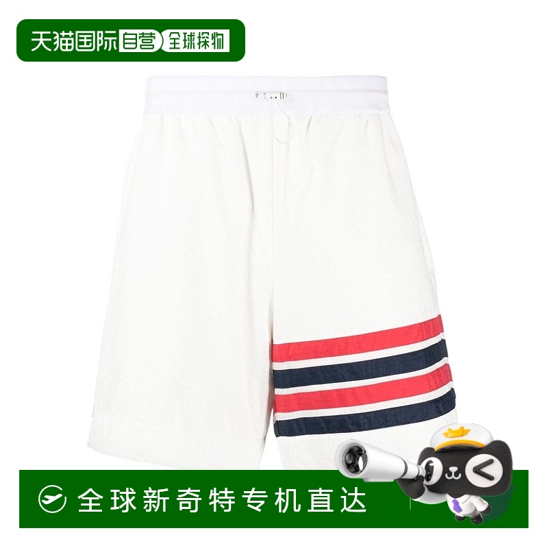 香港直邮Thom Browne 汤姆 布朗 男士 4 条纹防撕裂短裤 MJQ197AF