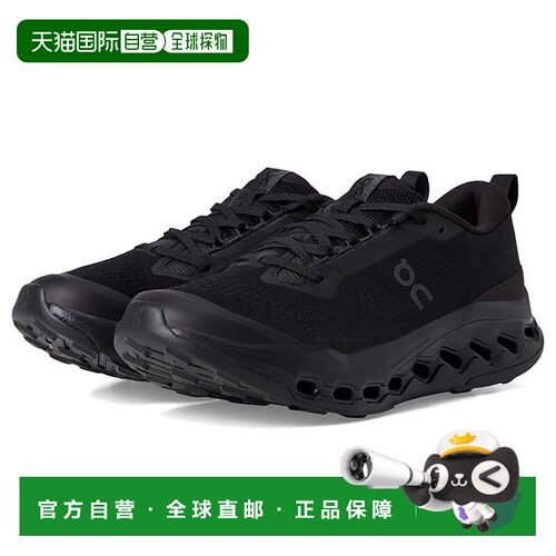 1h可退 香港直邮On 女士 Cloudsurfer 2 登山跑鞋 black黑色 舒适