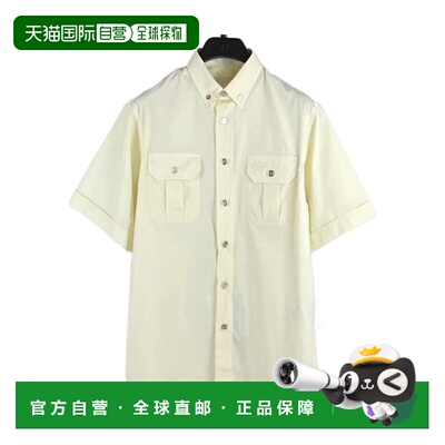1h可退 香港直邮PRADA 男士衬衫 UCS44710IVF0032 SS2024 花色 短