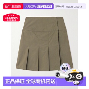 1h可退 Our Legacy 女士 Girdle 褶裥棉混纺迷你裹裙 W42