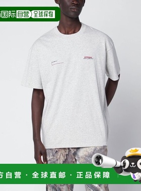 1h可退 香港直邮Represent 男士 奶油色灰色带LogoT恤 MLM4274CO3