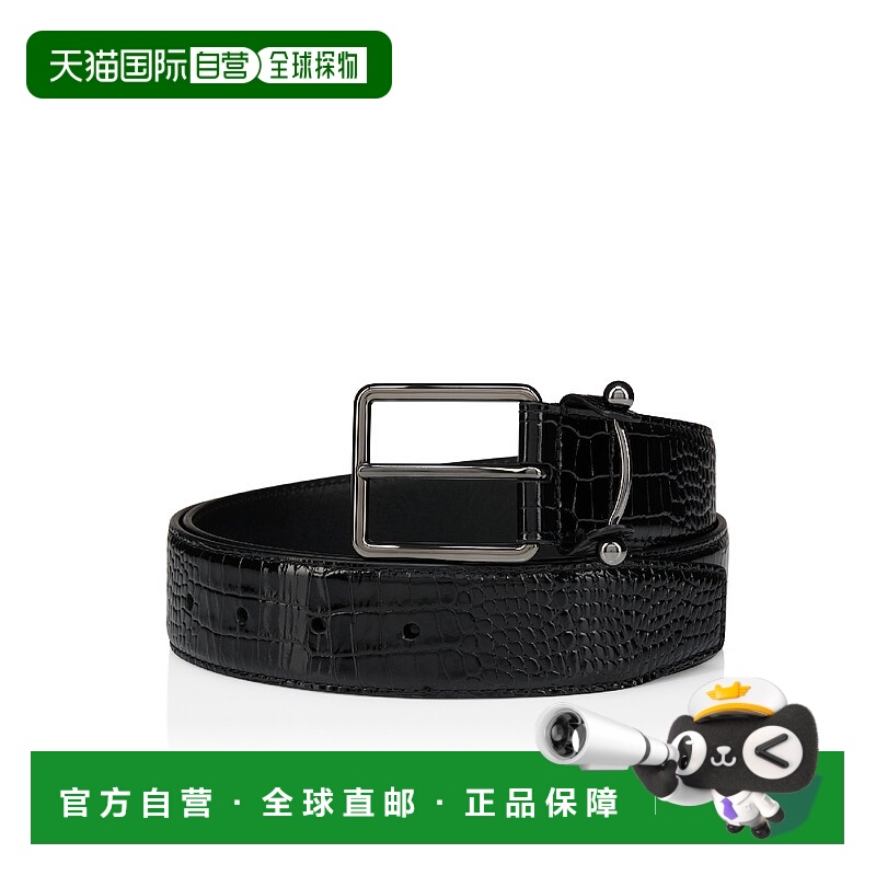 欧洲直邮CL路铂廷 红底鞋 25秋冬 3255215b078 男士 腰带