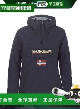 欧洲直邮Napapijri 女士 RAINFOREST WINTER 派克大衣 海蓝色夹克