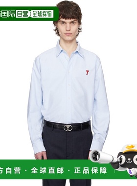 1h可退 香港直邮Ami Paris 男士 白色 Cotton Button-Down Ami de