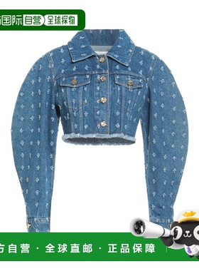 1h可退 香港直邮Nina Ricci 莲娜丽姿 女士 牛仔布夹克 blue蓝色