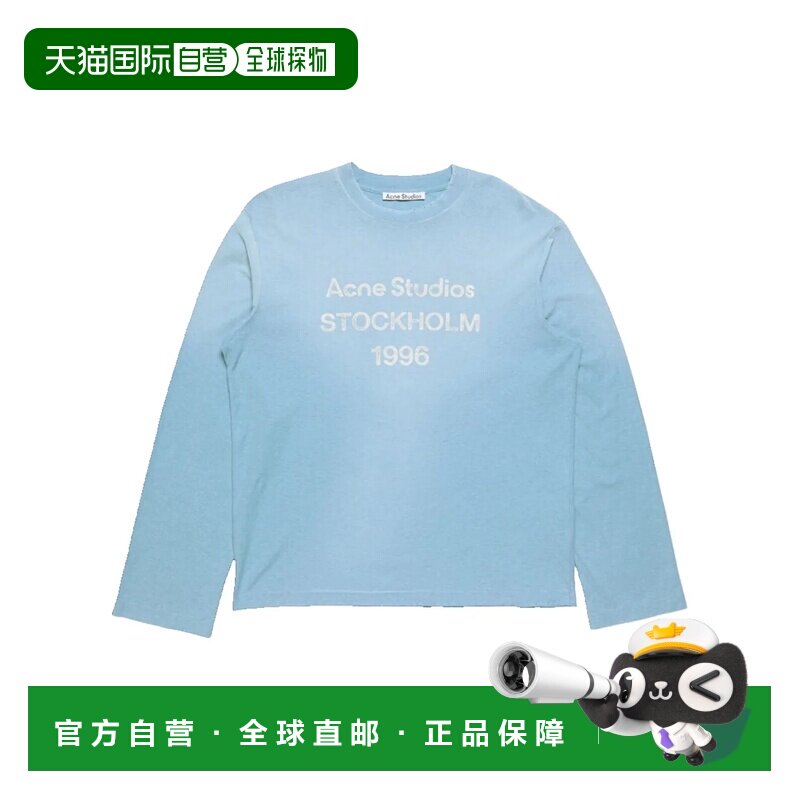1h可退 Acne Studios 艾克妮 女士 喷印1996徽标T恤 CL0197长袖图片