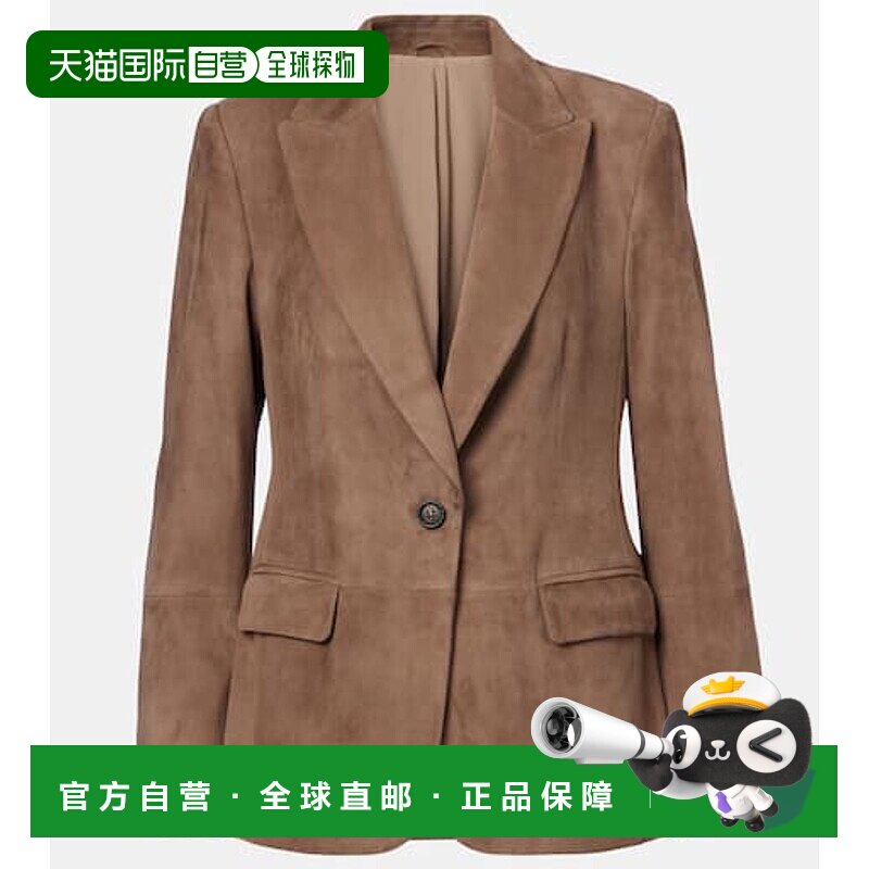 香港直邮Brunello Cucinelli 布内罗 古奇拉利 女士 绒面革西装外
