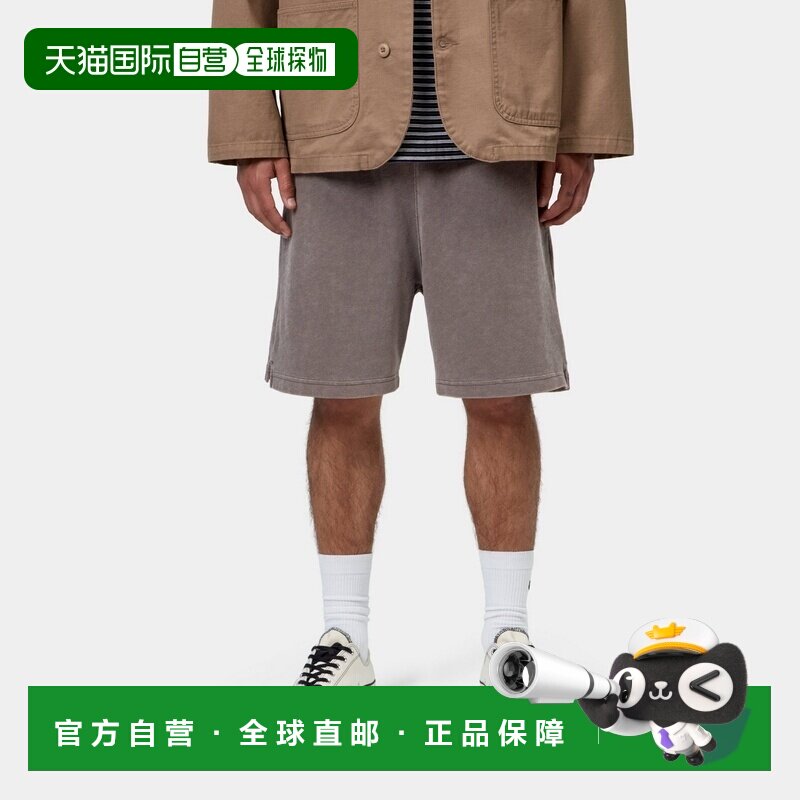 自营欧洲直邮Carhartt WIP Harper男士灰咖色棉质运动短裤休闲裤图片