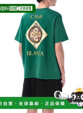 1h可退 香港直邮Casablanca 男士 Plafond Orne De Musique 绿色T