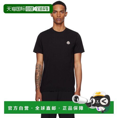 香港直邮Moncler 盟可睐 男士 三件装多色 Logo Patch Cotton T