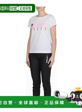 香港直发Love Moschino莫斯奇诺女士白色棉质T恤W4F301U1698