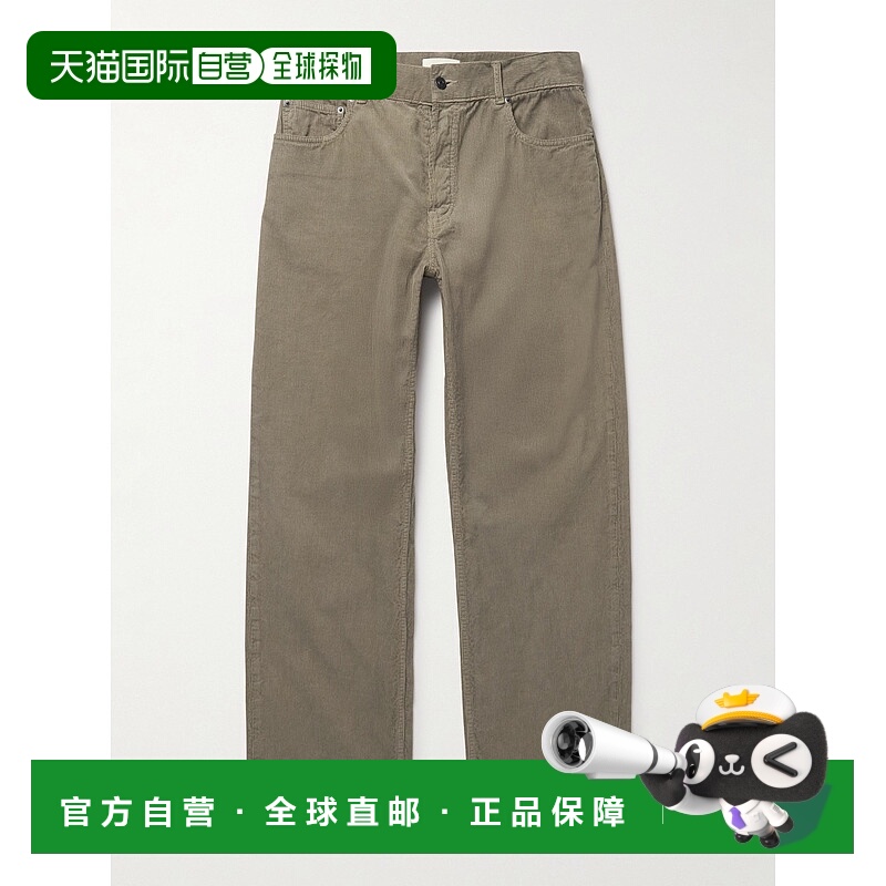 香港直邮The Row 男士 Rossen 直筒棉质灯芯绒裤子 1253W3724