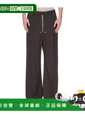 香港直邮Rick Owens 腰带环休闲裤阔腿裤 RU02E1354WA