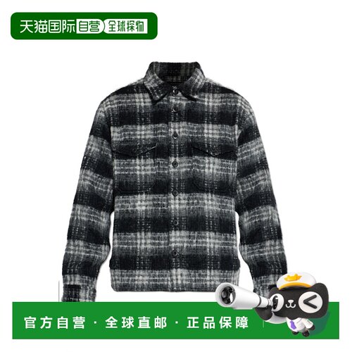 1h可退 香港直邮ALL SAINTS 男士衬衫 KORYM091SDBLACKCHARCOAL S